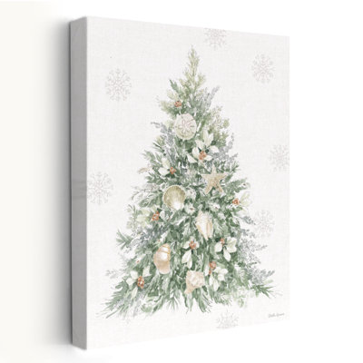 Simple Season Xii Coastal Coastal Floral gris blanc brun Christma