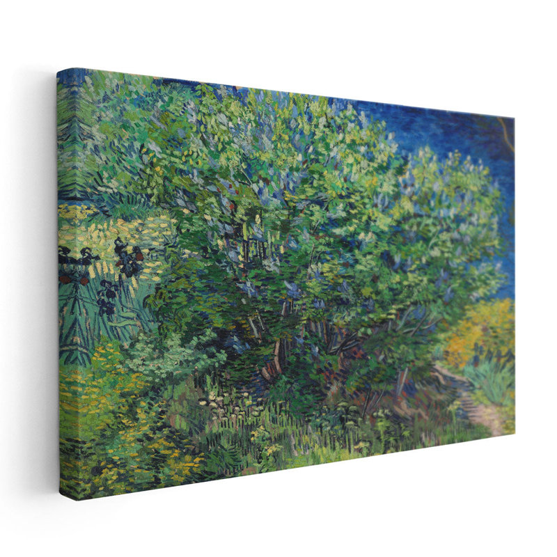 Lilas Bush, 1889 - reproduction d'art sur toile, H 40 po x l 60 po