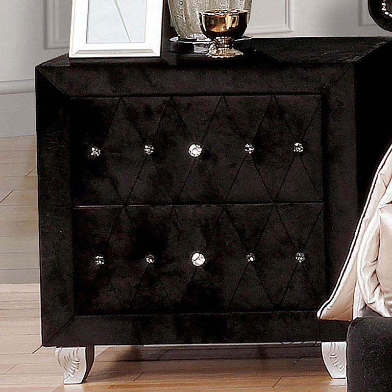 Mobilier de chambre à coucher 1 pièce Glam Style