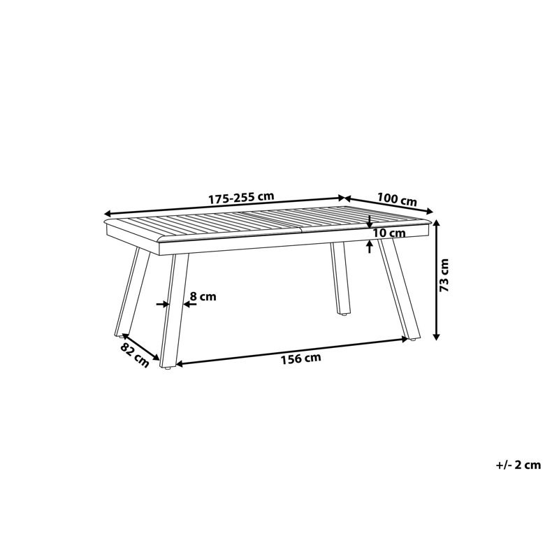 Stansberry Extendable Aluminium Dining Table