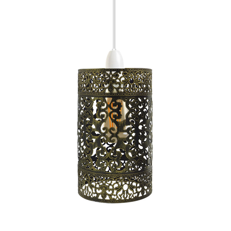 60.96cm H Metal Drum Ceiling Fan Bowl Shade ( Uno ), Brushed Brass