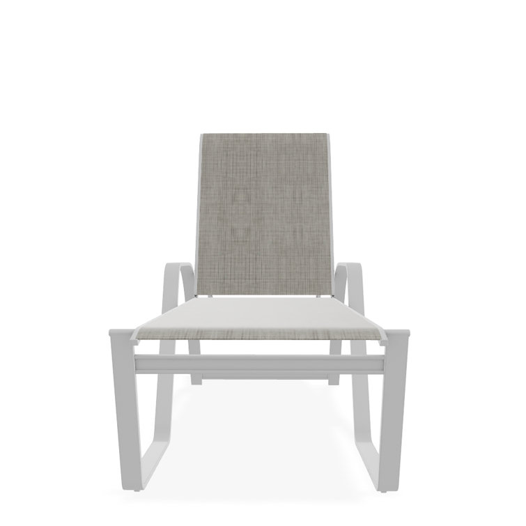 Holna Outdoor Rust-Resistant Metal Chaise Lounge