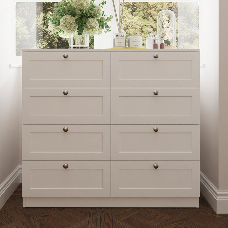 Artus Shaker 110 W 8 Drawer Chest Of Drawers