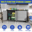 Armoire de rangement en métal robuste avec roulettes - Armoire de rangement pour outils robuste et durable pour les solutions de rangement de garage, de bureau et de maison