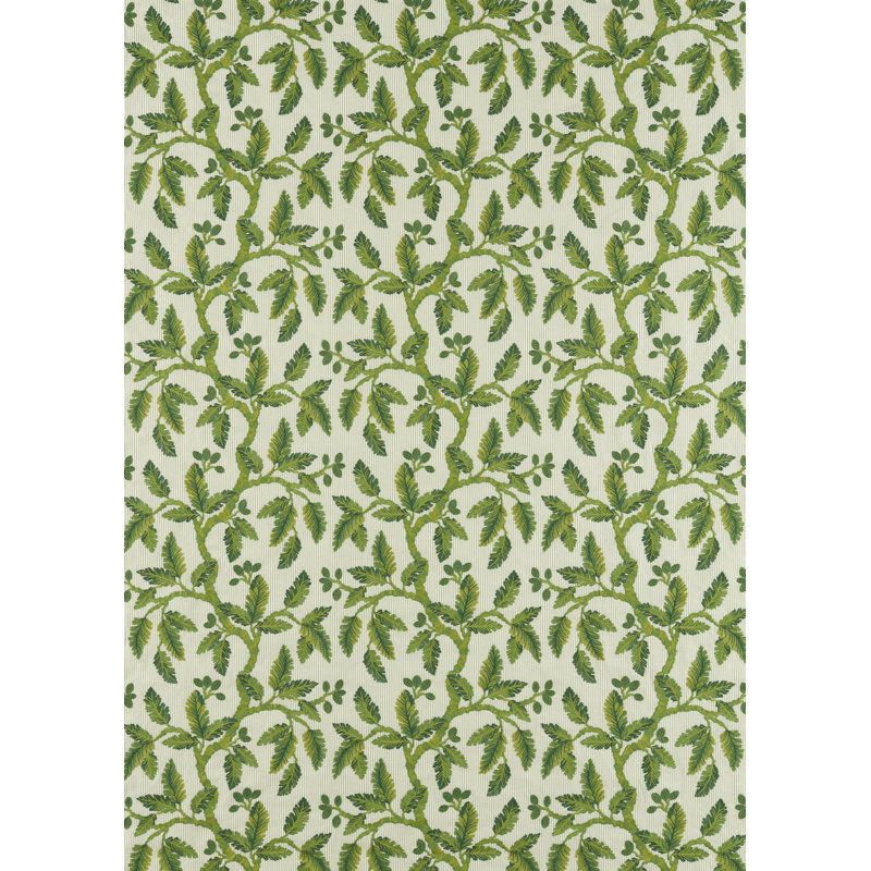 Oaknut Stripe Fabric, Botanical Green