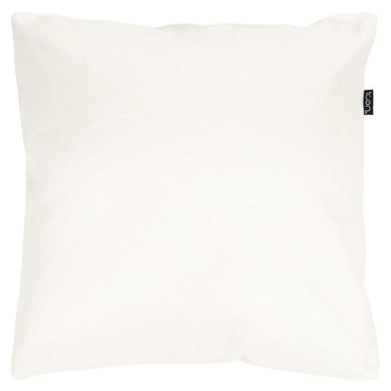 Indoor / Outdoor Square Cushion, Yellow/White Striped
