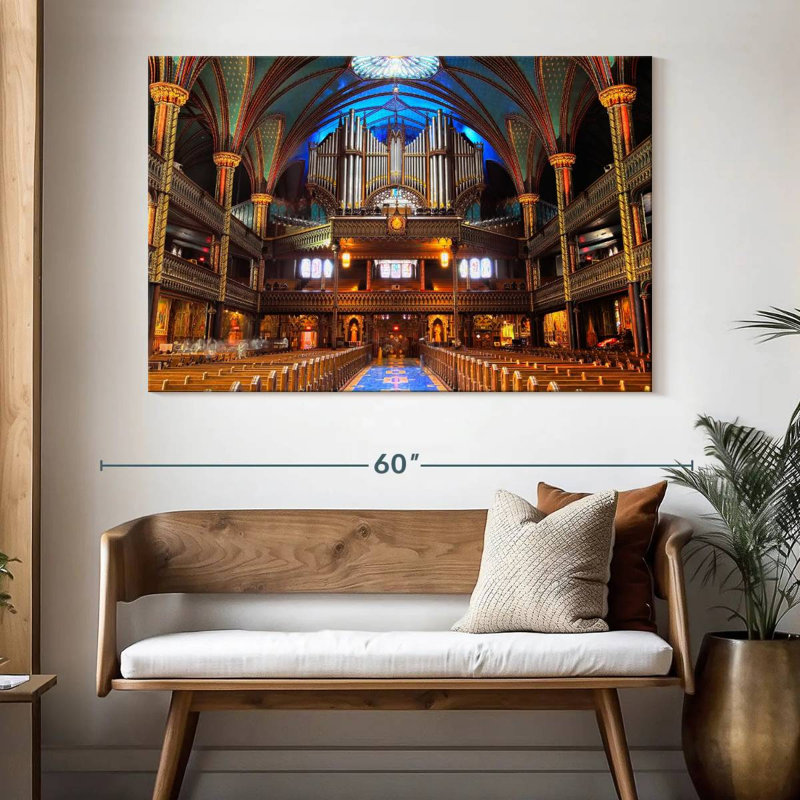 Orgue à tuyaux Notre Dame Basilica, H 34 po x l 51 po