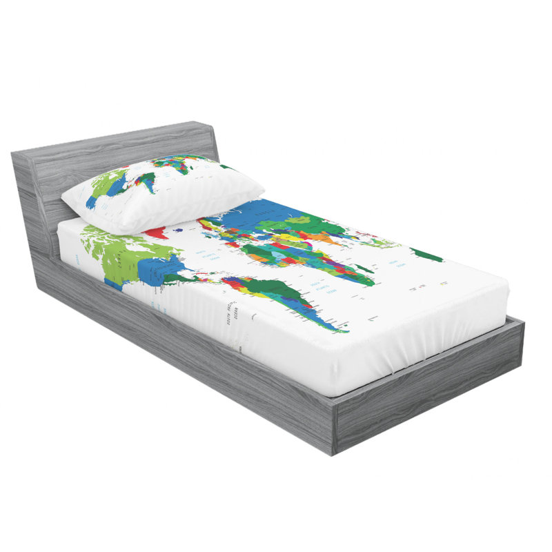 Microfiber Sheet Set, Twin XL Sheet Set with Fitted Sheet
