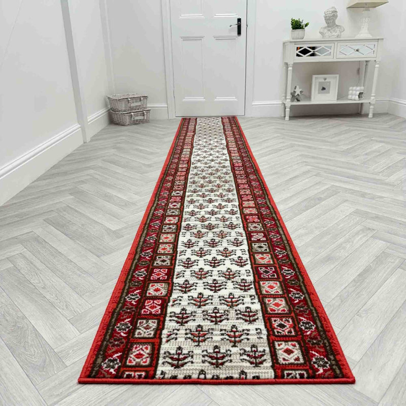 Runner Geometric Area Rug, Runner 60 x 420 cm