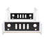 Lit plateforme double en forme de voiture classique avec roulettes, blanc-120073151