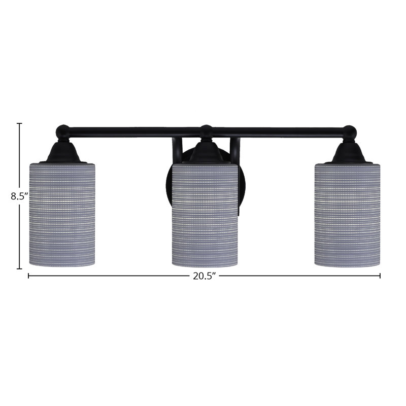 Paramount 3 Light Bath Bar, Grayish Blue