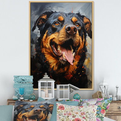 Rottweiler Resilience - reproduction sur toile