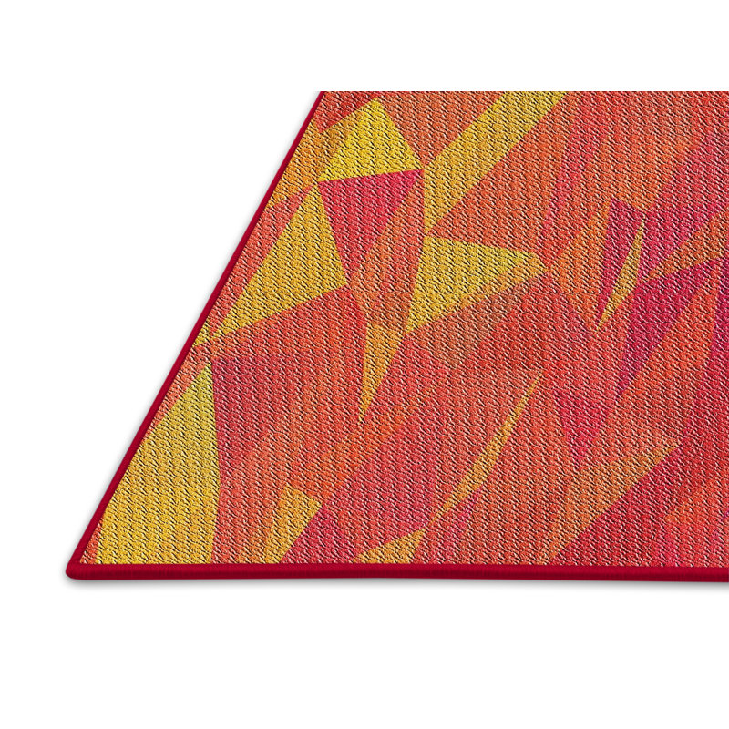 Orange Tapis décoratif sanroman, Rectangle 5 pi x 8 pi