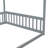 Canopy Frame Floor Bed With Fence, Guardrails-1149976057-1149976058