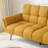 Modern 76.7 in. Flared Arm Linen Rectangle Convertible Sofa-920795755
