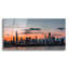 «Chicago Skyline Sunset» par Rich Monet, art mural en verre acrylique, 48 po x 24 po-132496620