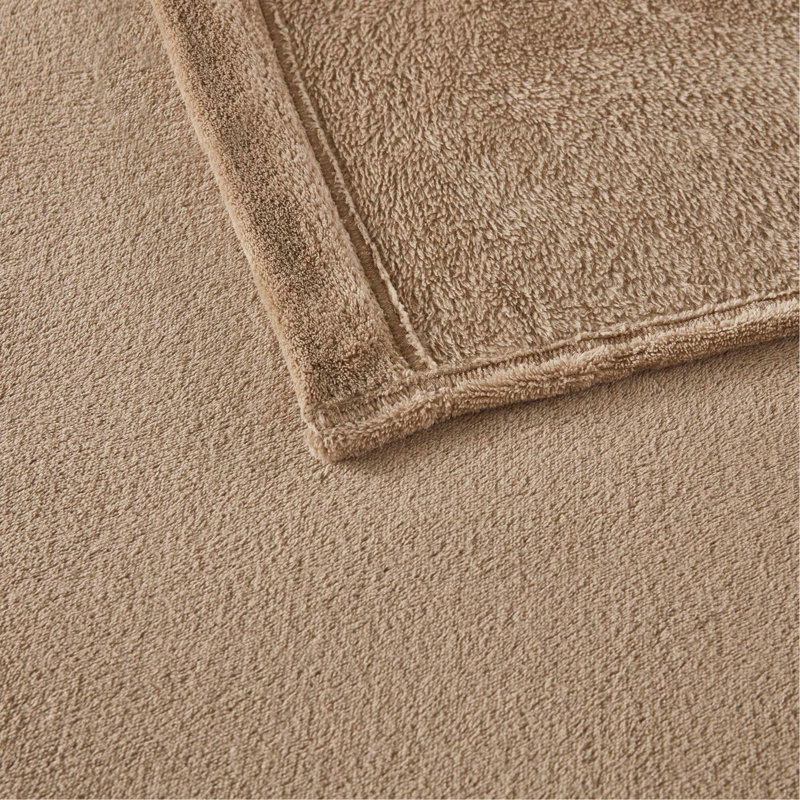 Ensemble de draps 4 pièces, Taupe, Ensemble de draps pour lit double avec 2 taies d'o