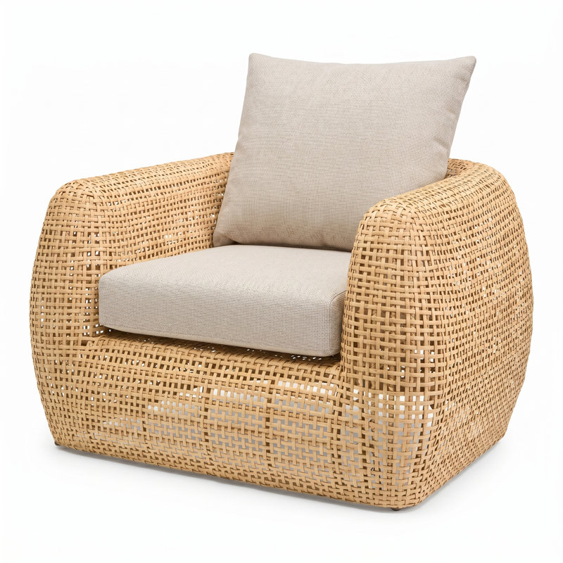 Fauteuils club d'extérieur Sydney Casavant - Lin Bliss, Literie en oléfine