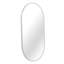Miroir de vestibule ovale argenté 20x33 pouces