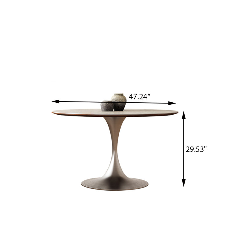 47,24 po Une petite table de conférence ronde peut accueillir huit personnes., H 29,53 po x l 47,24 po x P 47,24 po