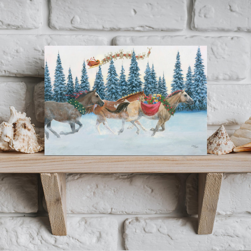 Christmas Mission 1 Piece Wrapped Canvas Wall Art, 30.48cm H x 45.72cm W