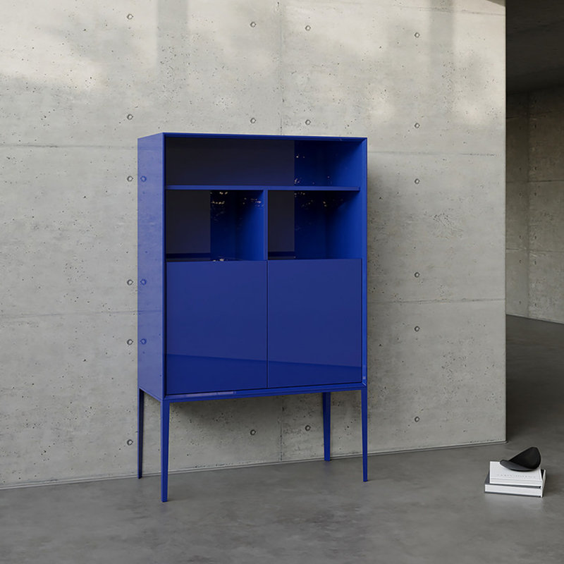Nordic Minimalist Style Accent Cabinet, Blue