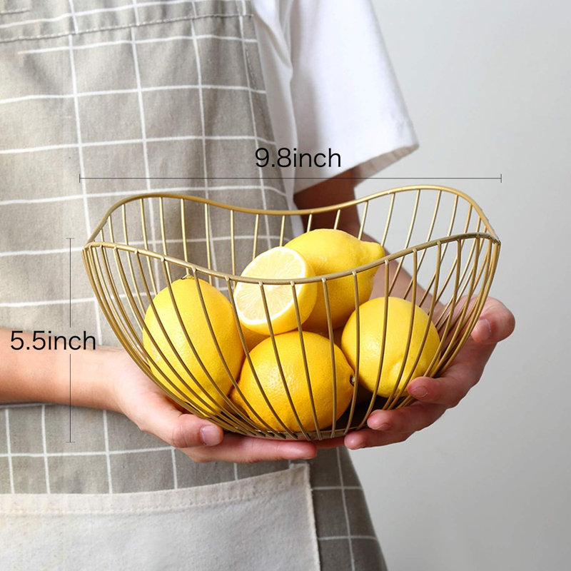 Panier à fruits pour bol de service, Or