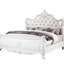 Lit de style moderne en bois blanc perle-1647627033