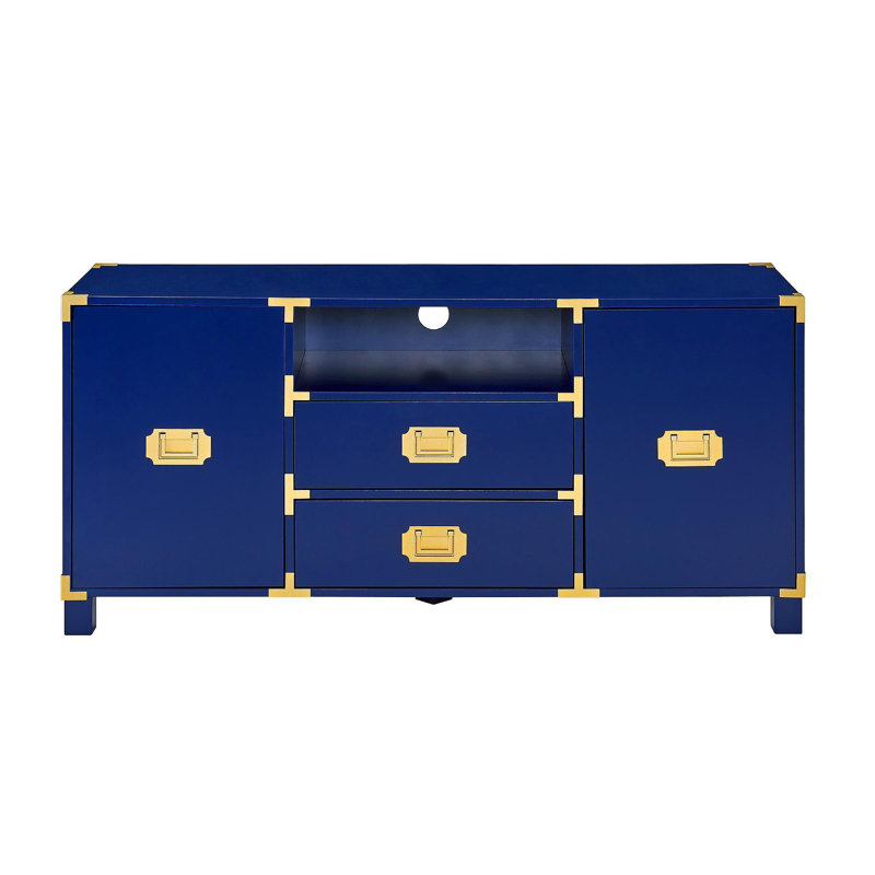 Console Campaign Entertainment Center - Bleu marine