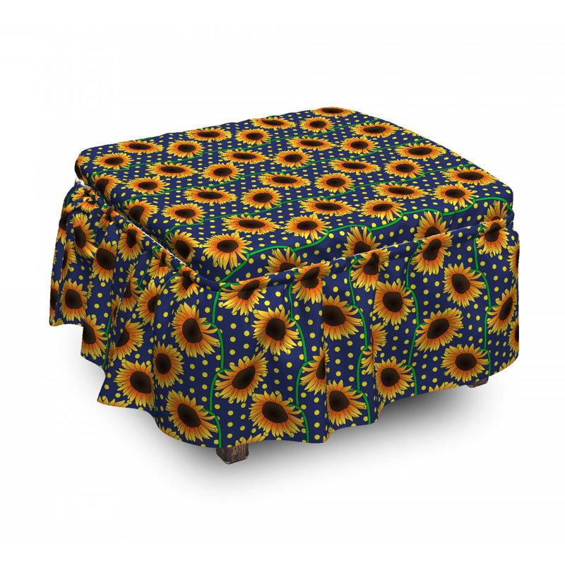 Box Cushion Ottoman Slipcover