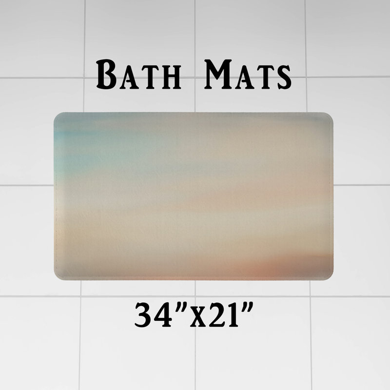 Rideau de douche avec tapis de bain, H 72 po x l 70 po