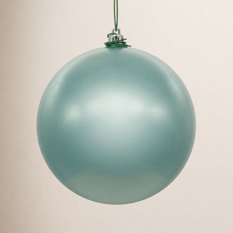 4'' Solid Shatterproof Ball Ornament, Frosty Mint