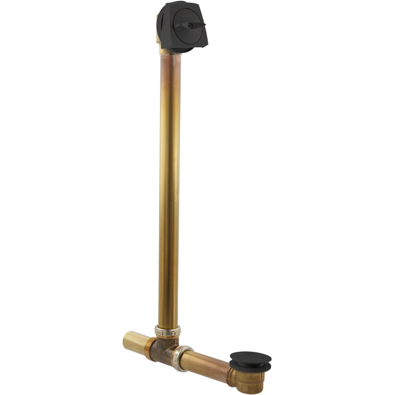 Drain de baignoire Clearflo, Noir mat