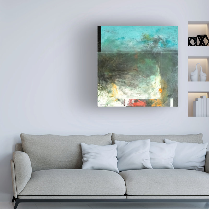 Goree, Pompéi abstrait sur toile, H 14 po x l 14 po x P 2 po