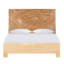 Swirl Rattan Queen Platform Bed, Natural-329811389