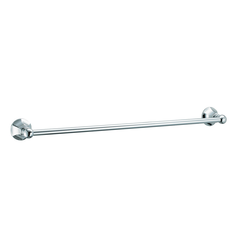 Barre à serviettes murale simple Claremont, Chrome poli, 18 po