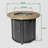 30" Black Outdoor Fire Pit Table 50000 BTU Steel Firepit for Patio Garden 25"H x 30"W x 30"D-119893539-119893541