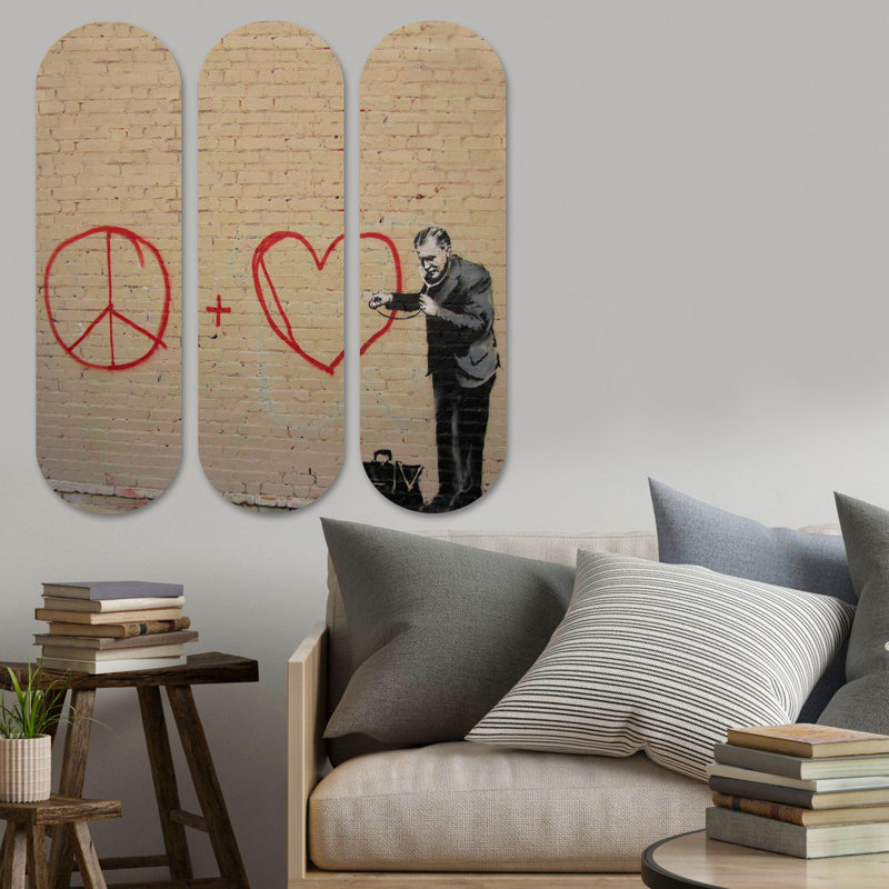 Superbe ensemble de peinture décorative en panneau de fibres à densité moyenne (3 pièces), imprimé UV, 27,6 x 27,6 pouces au total | 100% panneau de fibres à densité moyenne, épaisseur: 0,3 pouce | Parfait pour le salon, la chambre à coucher ou le bureau | Art mural accrocheur