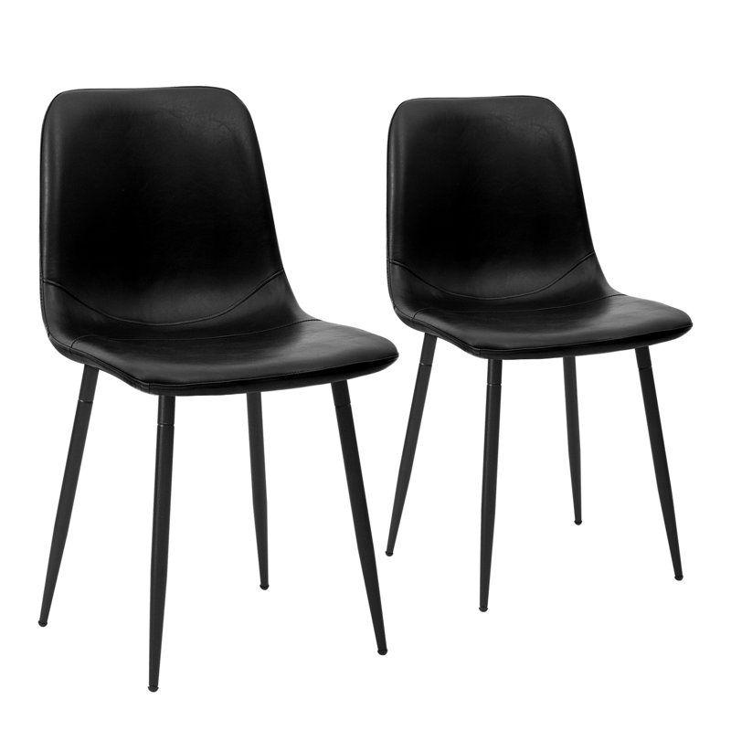 Deniss Side Chair in Black