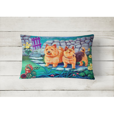 Norwich Terrier Indoor/Outdoor Throw Pillow