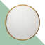 Thora Metal Round Wall Mirror-32727843-89220318
