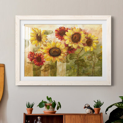«Sunflower's Delight» par J Paul, reproduction d'art sur papier encadrée