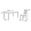 Finition table de salle à manger 6X chaises 7Pcs