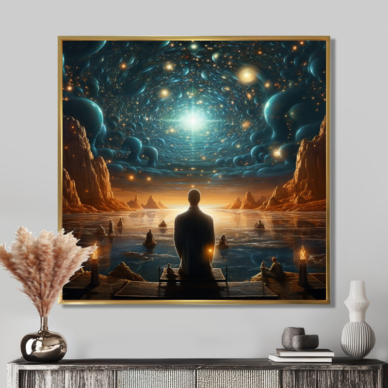 Cravets - crâne, reproduction d'art mural, Toile avec cadre flottant noir, H 16 po x l 16 po x P 1 po