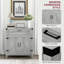 Buffet Farmhouse, armoire de cuisine rustique à 2 portes de grange, armoire d'appoint avec rangement pour le salon-336190084