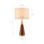 Lampe de table triangulaire