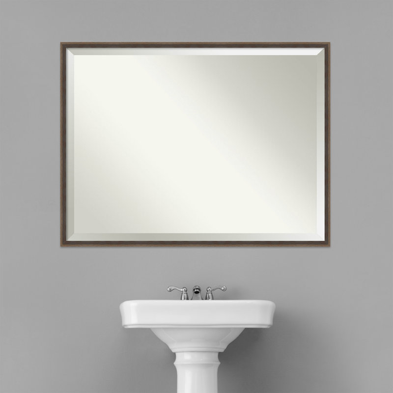 Jonesborough Flat Mirror, Brown, 31.25" x 41.25"