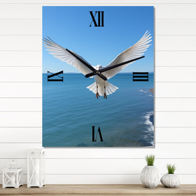 Seagull Costal Horizon I - Coastal Wall Clock