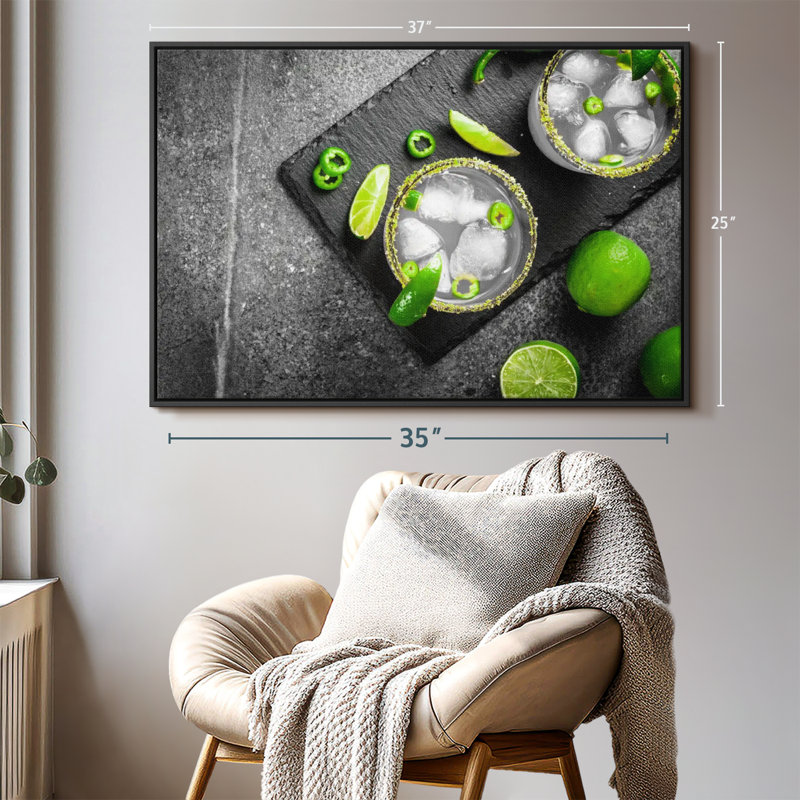 Impression sur toile de cocktail mexicain, H 25 po x l 37 po