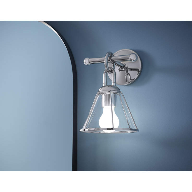 Terret 11-In One-Light Sconce, Polished Nickel